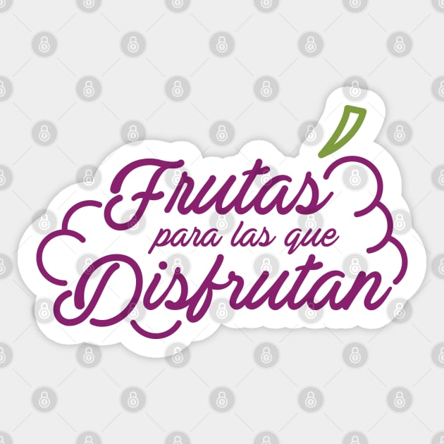 Frutas para las que disfrutan Sticker by Vicener